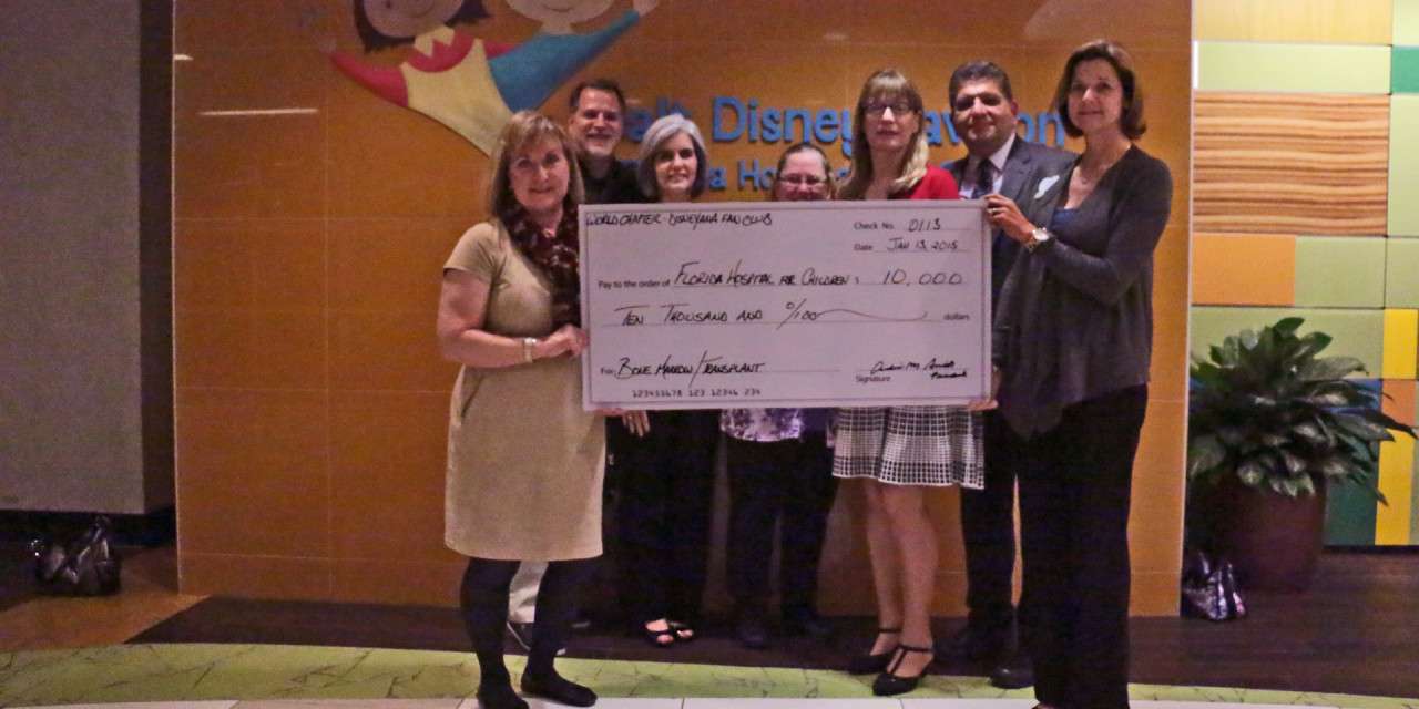 World Chapter of Disneyana Fan Club donates $10,000 to Florida Hospital