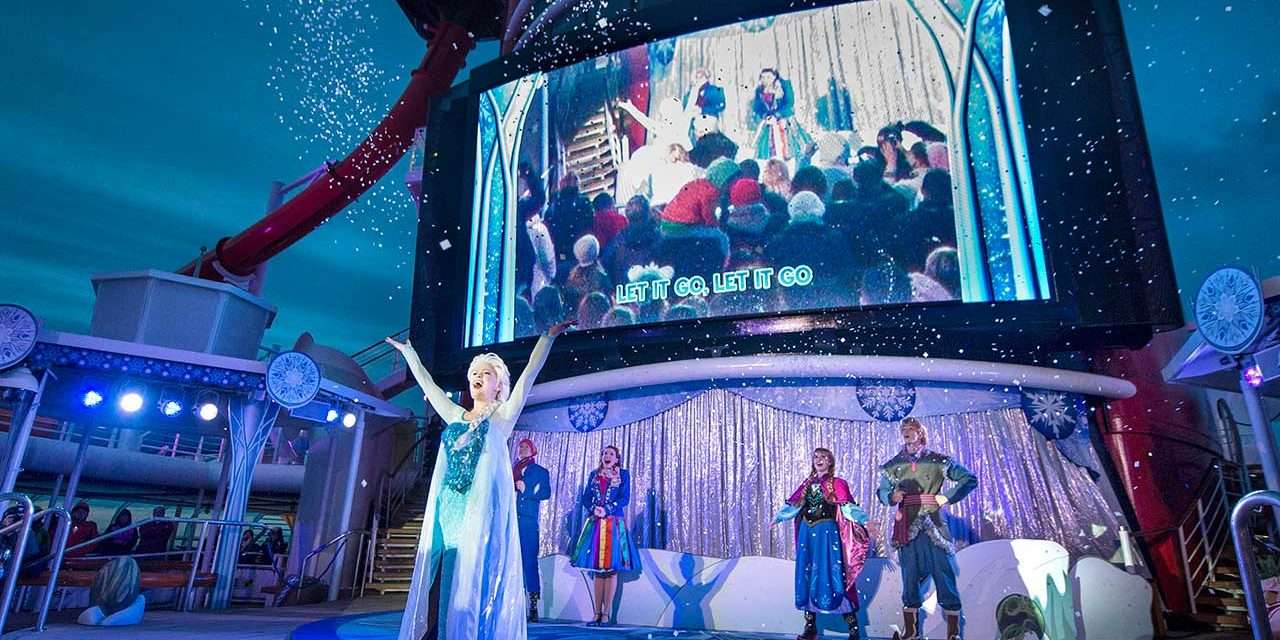 From the deck, to the stage and beyond, “Frozen” experiences add to summertime fun