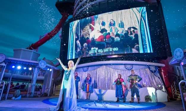 From the deck, to the stage and beyond, “Frozen” experiences add to summertime fun