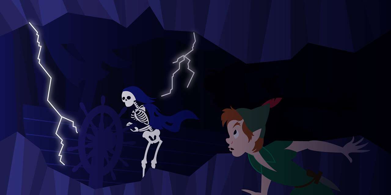 Disney Doodle: Peter Pan Encounters Pirates
