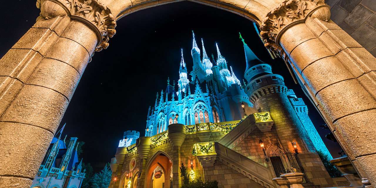 Disney Parks After Dark: Cinderella Castle from New Fantasyland