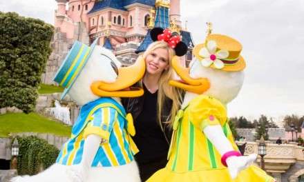 Lara Stone, Donald and Daisy Duck celebrate Spring Season at Disneyland Paris