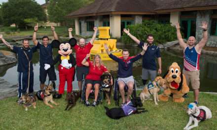 Invictus Games Competitors and Service Dogs Meet Mickey Mouse and Pluto
