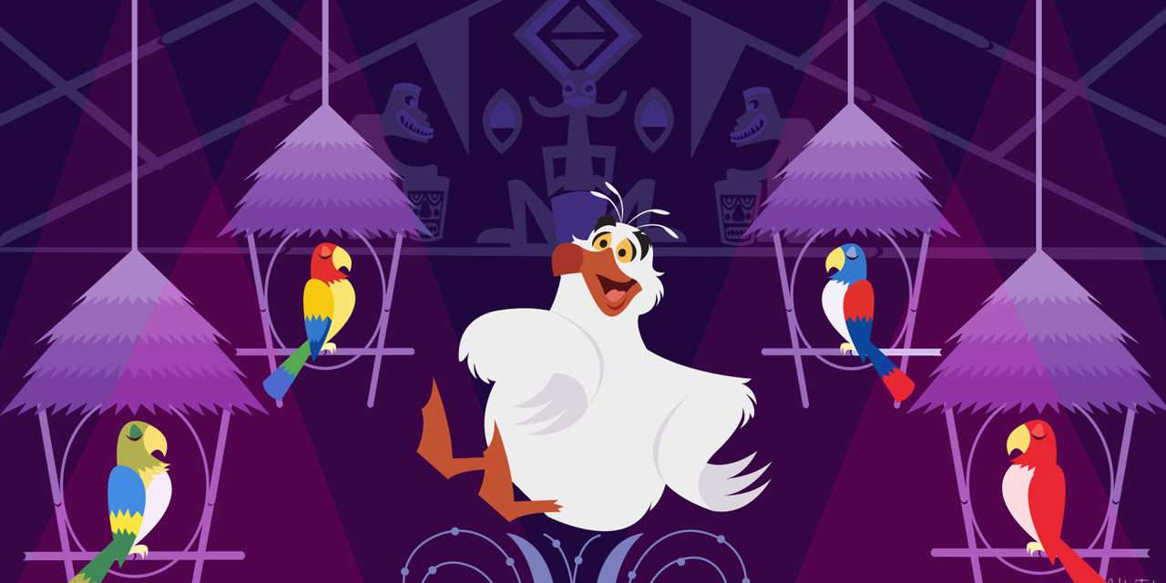 Disney Doodle: Scuttle Checks Out Walt Disney’s Enchanted Tiki Room