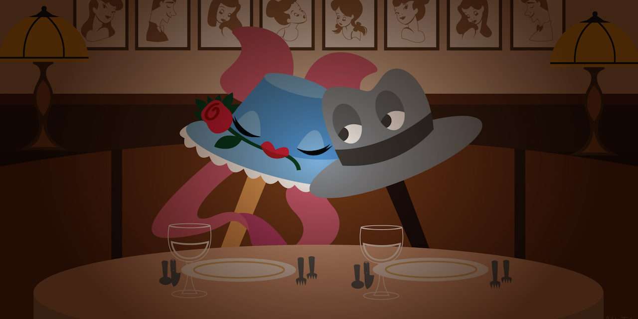 Disney Doodle: Johnny Fedora & Alice Bluebonnet Dine at Brown Derby