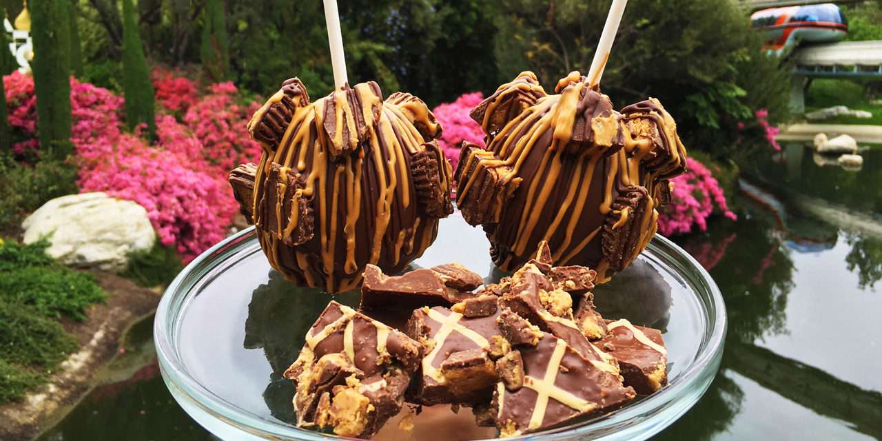 Treat Yourself to a Chocolate and Peanut Butter Cup Gourmet Apple at the Disneyland Resort