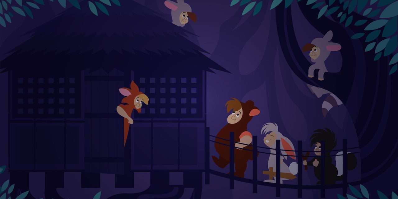 Disney Doodle: Lost Boys Explore Swiss Family Robinson Treehouse