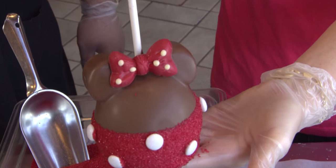 DIY Apples With Character: Minnie Mouse