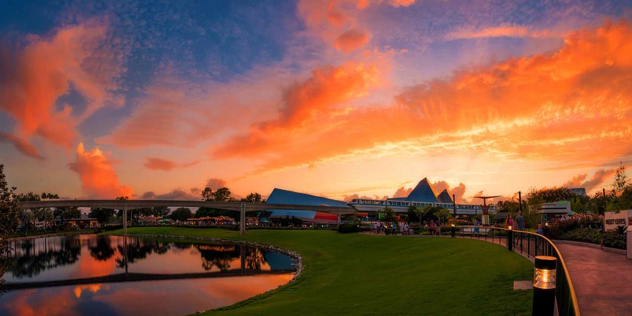 Disney Parks After Dark: Sunset in Future World at Epcot