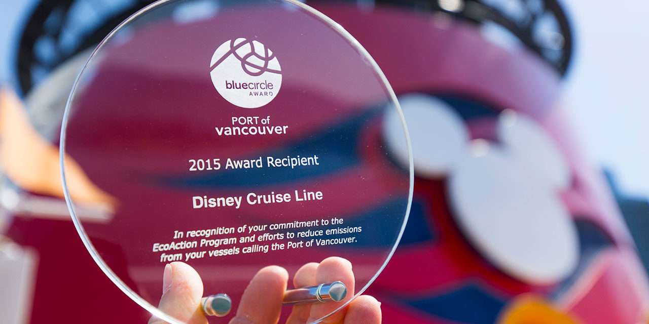 Disney Cruise Line Environmental Efforts Honored by the Port of Vancouver