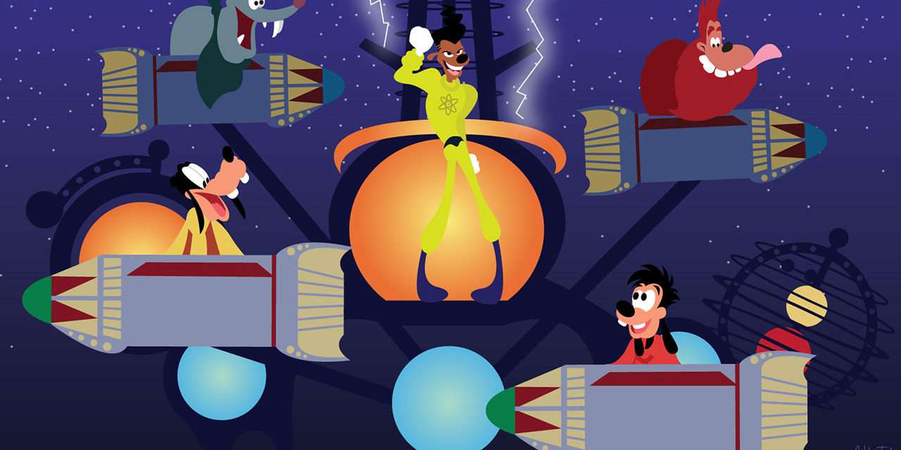 Disney Doodle: Goofy Fun at Astro Orbiter