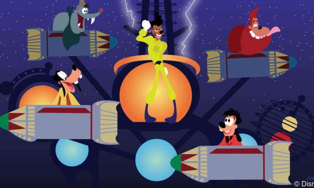 Disney Doodle: Goofy Fun at Astro Orbiter