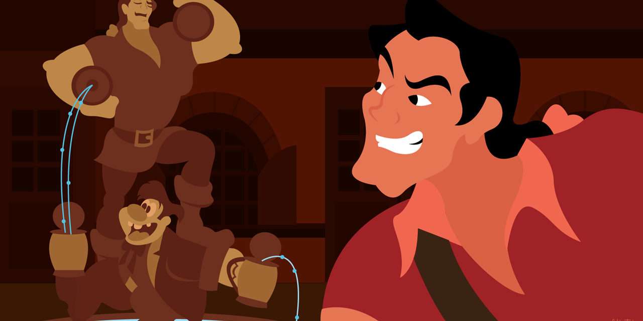 Disney Doodle: Gaston Sizes Up the Competition