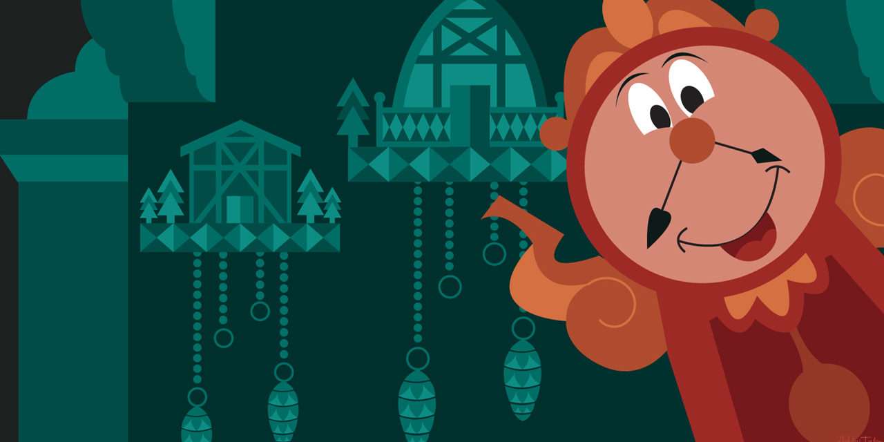 Disney Doodle: Cogsworth Cozies Up To ‘Cuckoos’ at Epcot