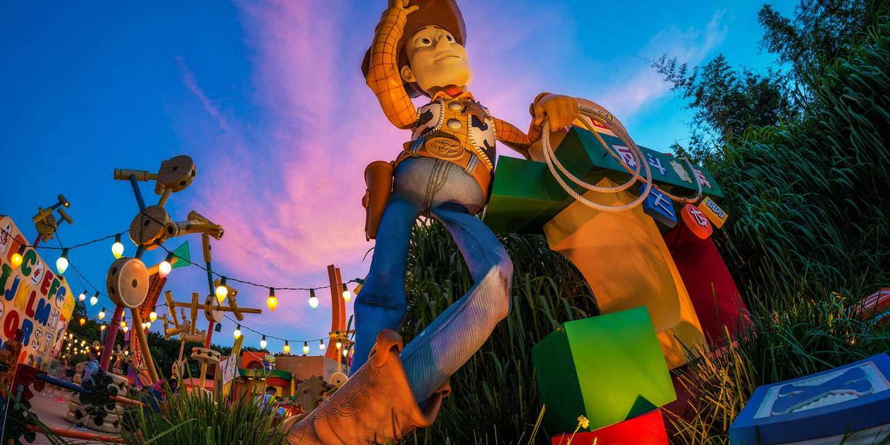 Disney Parks After Dark: Dusk in Toy Story Land at Hong Kong Disneyland