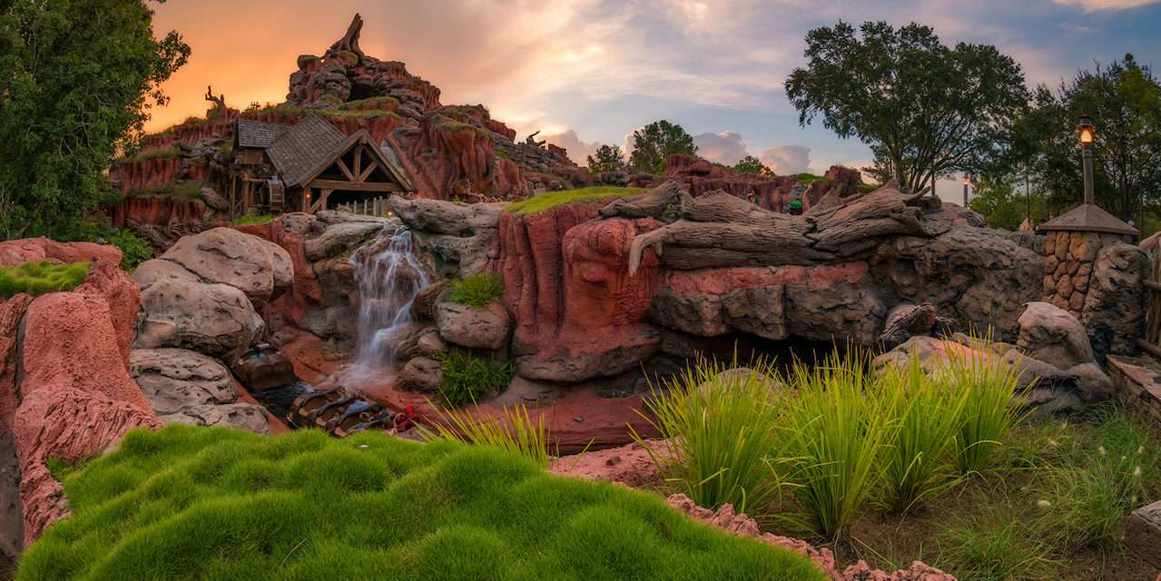 Disney Parks After Dark: Sunset at Splash Mountain