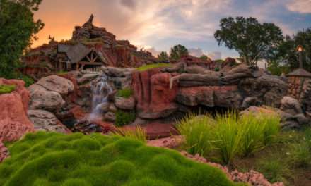 Disney Parks After Dark: Sunset at Splash Mountain