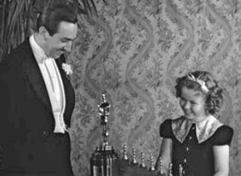 Walt and Shirley Temple