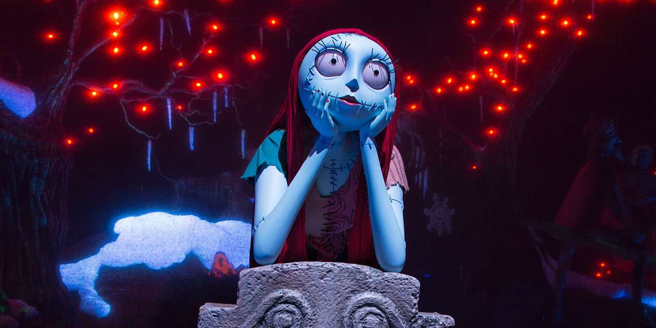 Behind the Scenes: Sally Joins Jack Skellington in Haunted Mansion Holiday at Disneyland Park