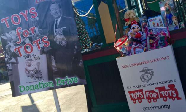 Donate to Toys for Tots at the Disneyland Resort, November 27 through December 10