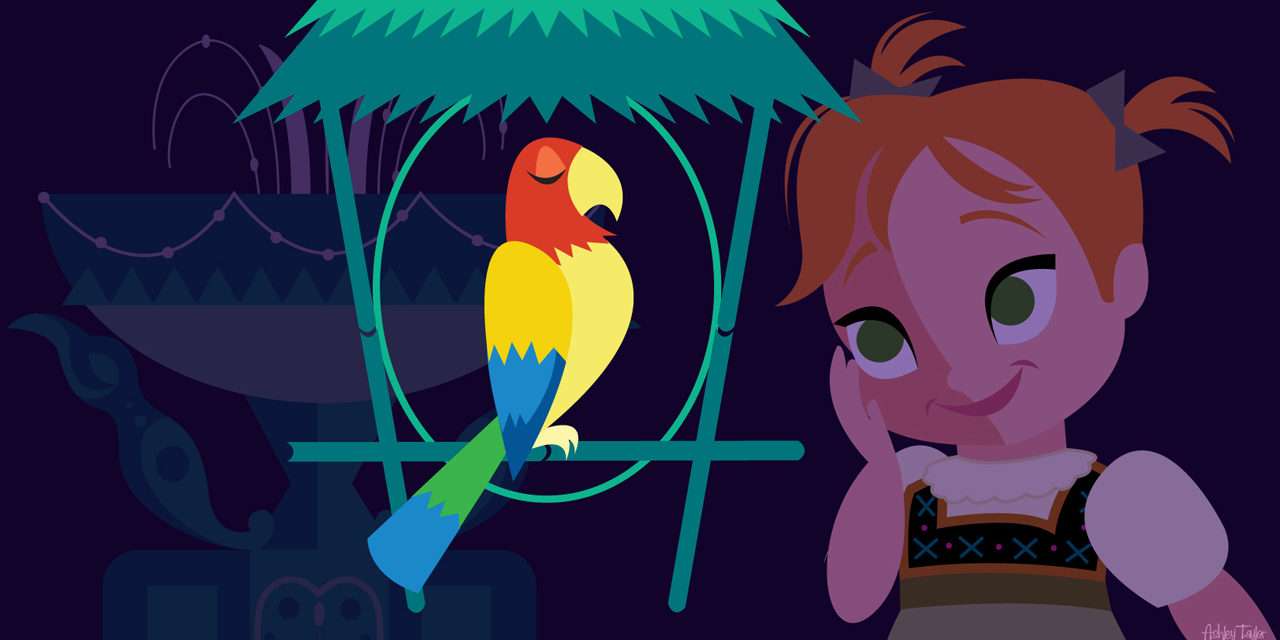 Young Anna Wakes Up Walt Disney’s Enchanted Tiki Room