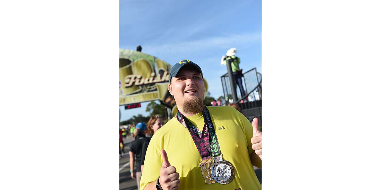 Blind Runner Conquers the Lumiere’s Two Course Challenge during the Disney Wine & Dine Half Marathon Weekend