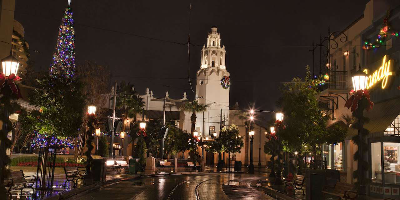 Disney Parks After Dark: Buena Vista Street is Aglow During Holidays at the Disneyland Resort