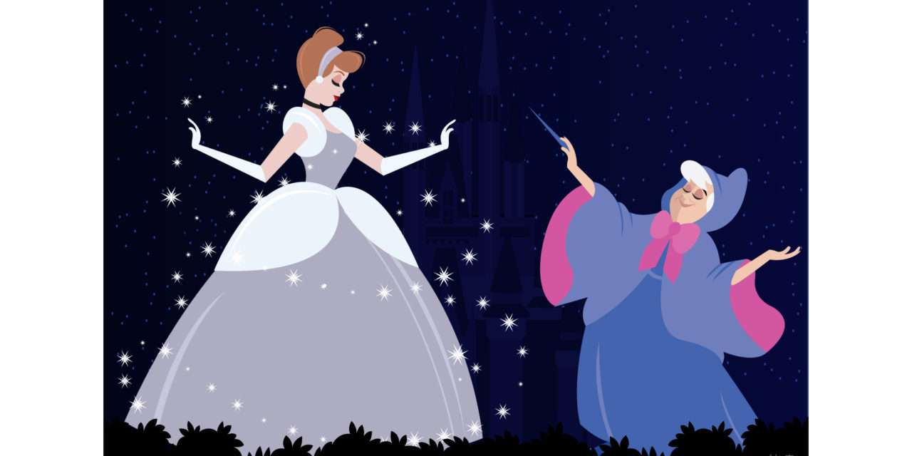 Disney Doodle: Cinderella Dresses Up For Mickey’s Very Merry Christmas Party