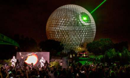 Celebrating Rogue One: A Star Wars Story, Spaceship Earth Transforms Into Death Star at Walt Disney World Resort