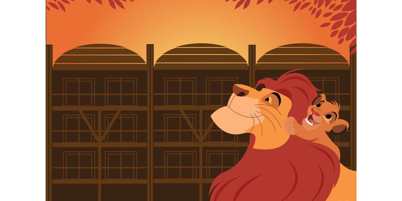 Simba & Mufasa Have Father-Son Time at Disney’s Animal Kingdom Lodge