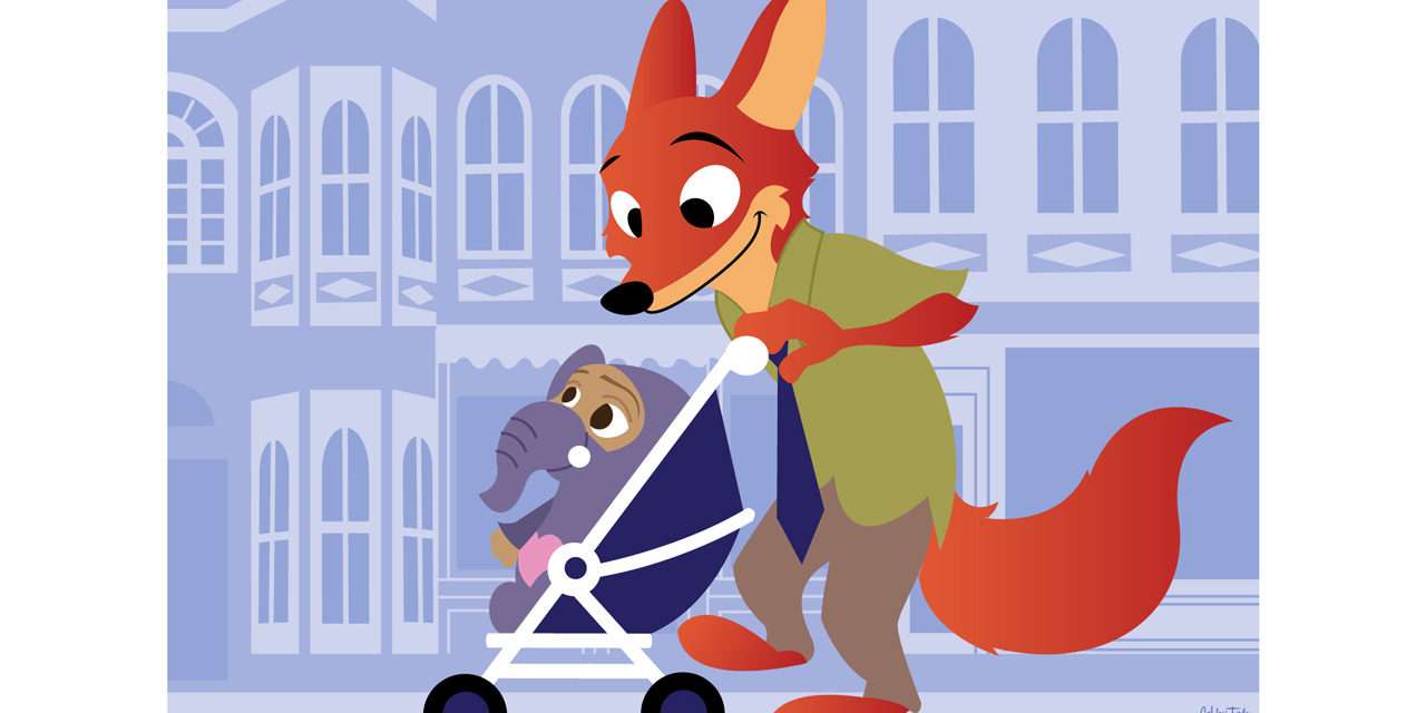 Disney Doodle: Nick & Finnick from ‘Zootopia’ on Main Street, U.S.A.