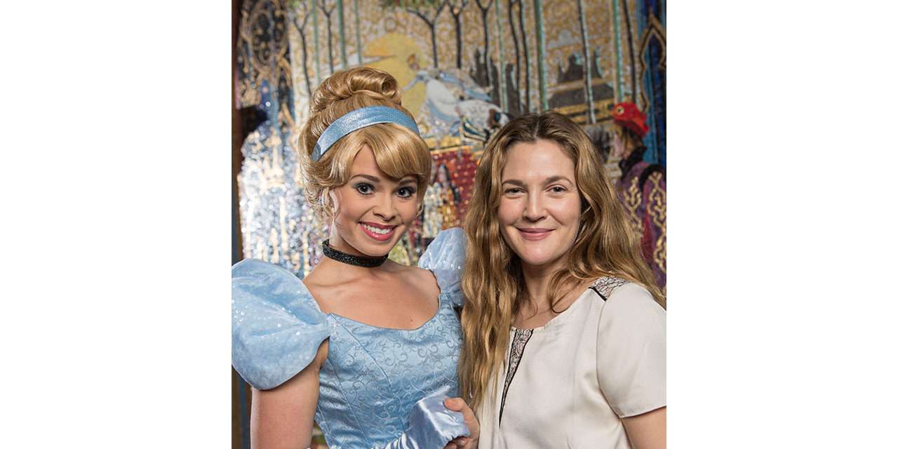 Drew Barrymore Has A Fairytale Visit at Magic Kingdom Park