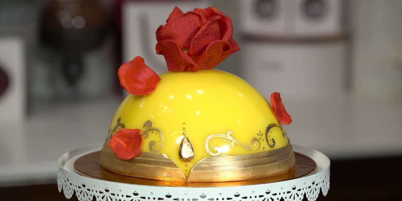 Enchanted Rose Cake Inspired by ‘Beauty and the Beast’