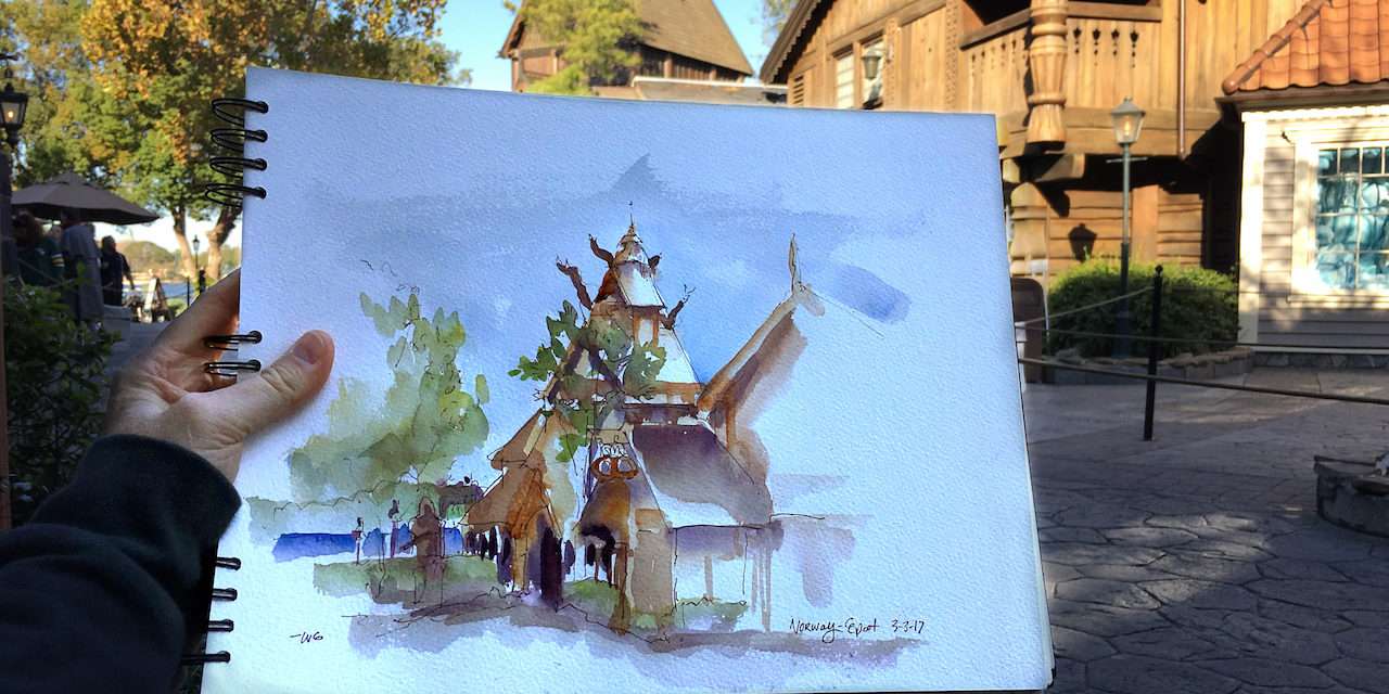 Sketches From The Park: Plein Air In The Norway Pavilion