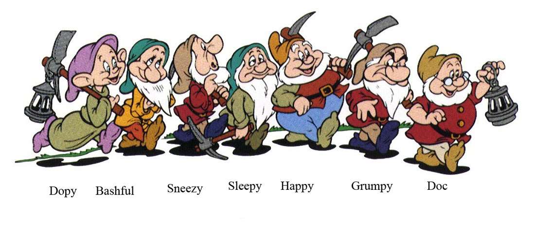 disneyland seven dwarfs happy