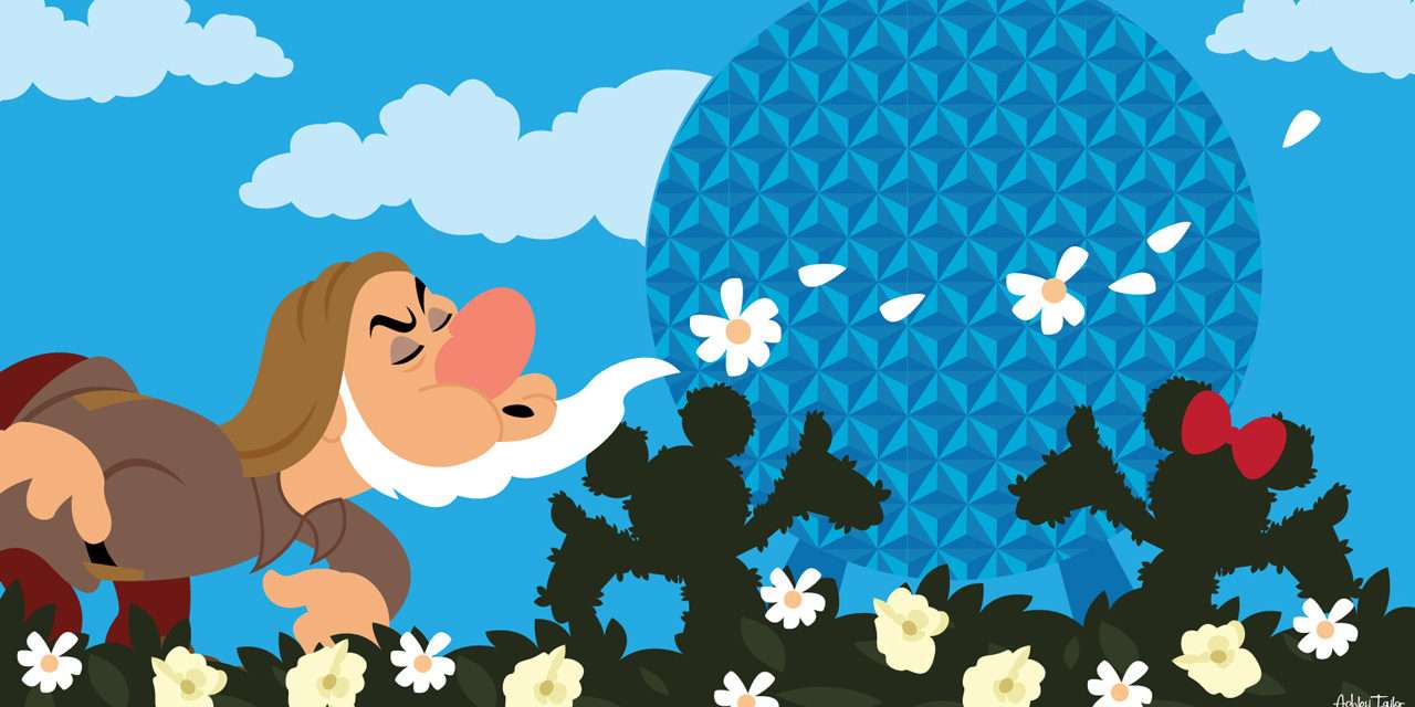 Sneezy Visits The Epcot International Flower & Garden Festival