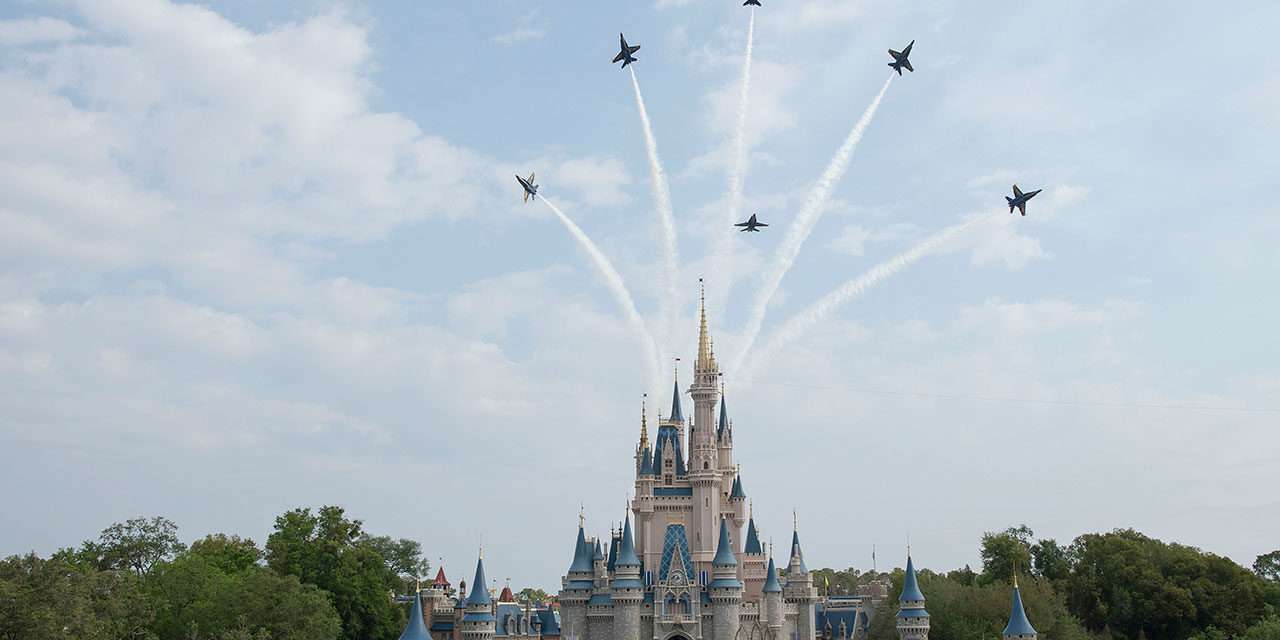 U.S. Navy Blue Angels Perform ‘Magical’ Flyovers at Magic Kingdom Park
