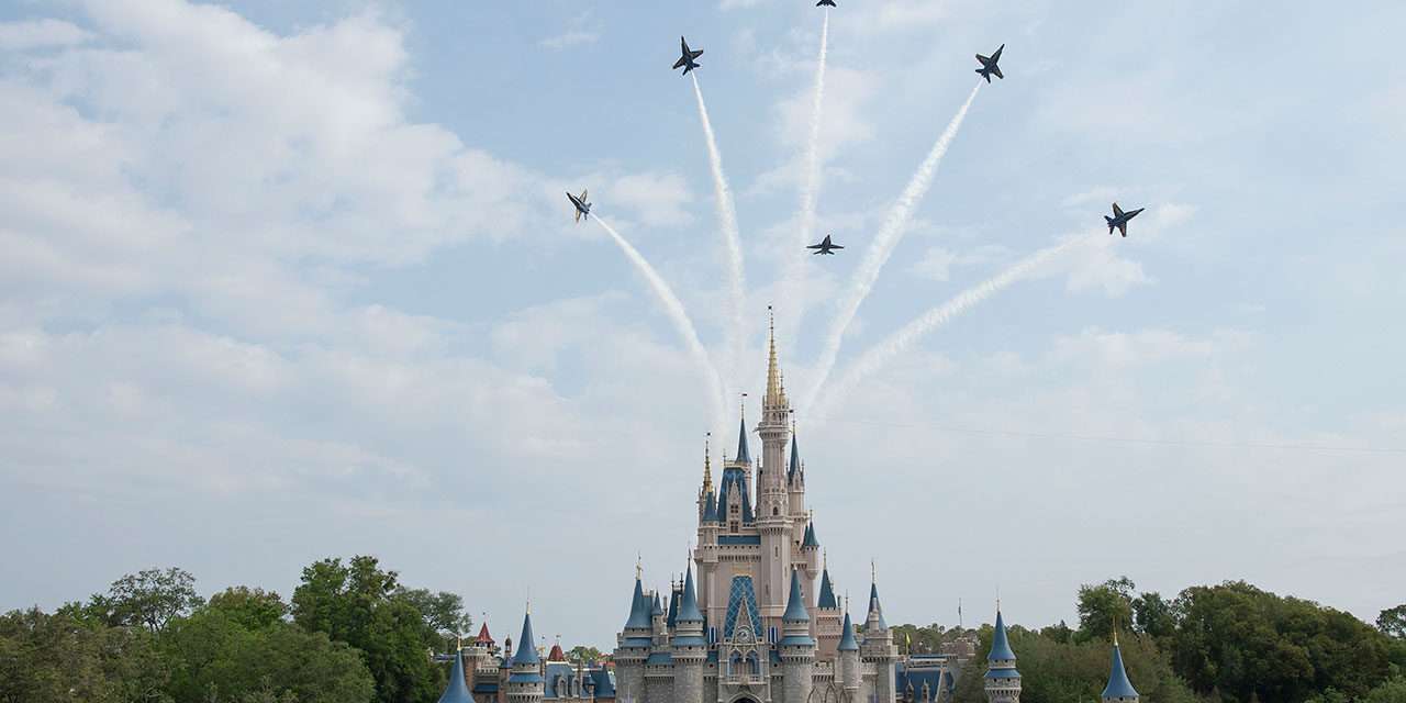 U.S. Navy Blue Angels Perform ‘Magical’ Flyovers at Magic Kingdom Park