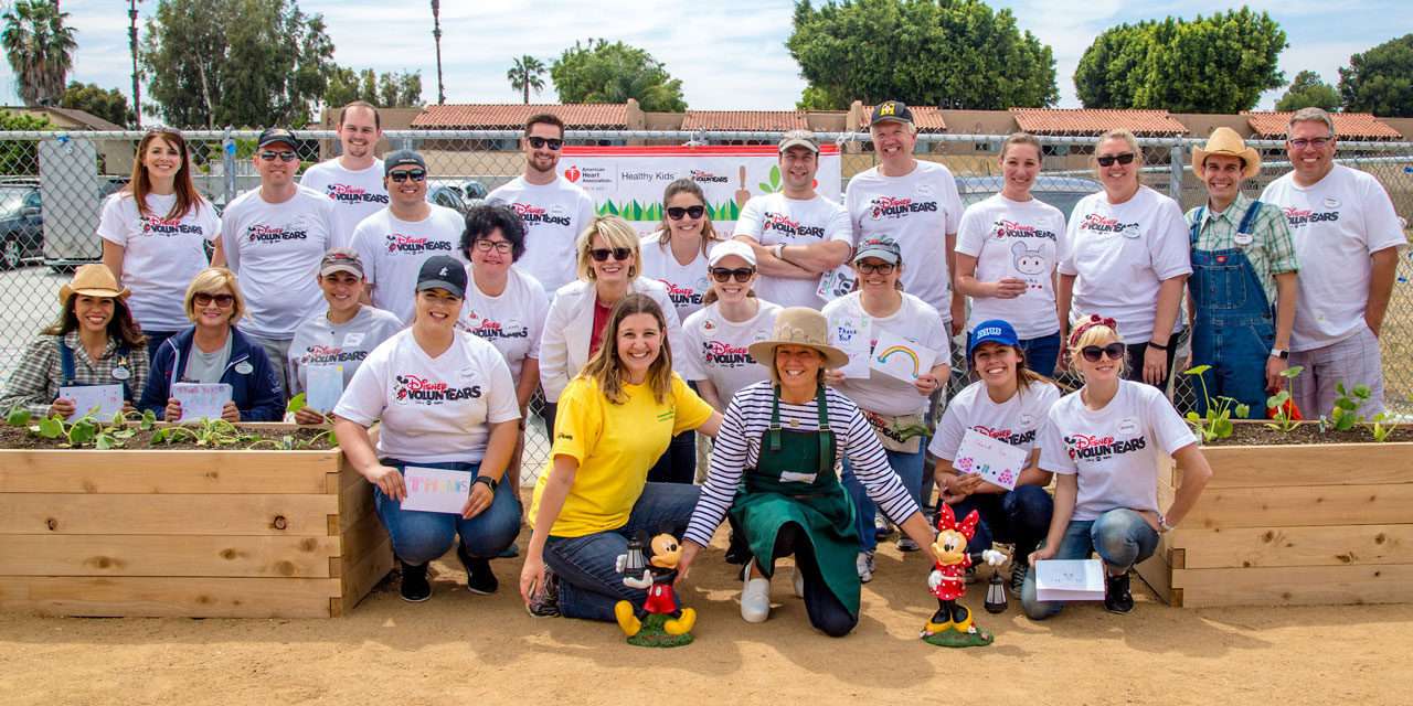 Disney VoluntEARS Help Build Second American Heart Association Teaching Garden in Anaheim