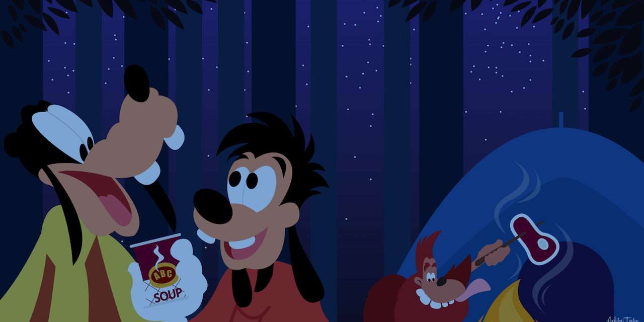 Disney Doodle: Goofy & Max at Disney’s Fort Wilderness Resort & Campground
