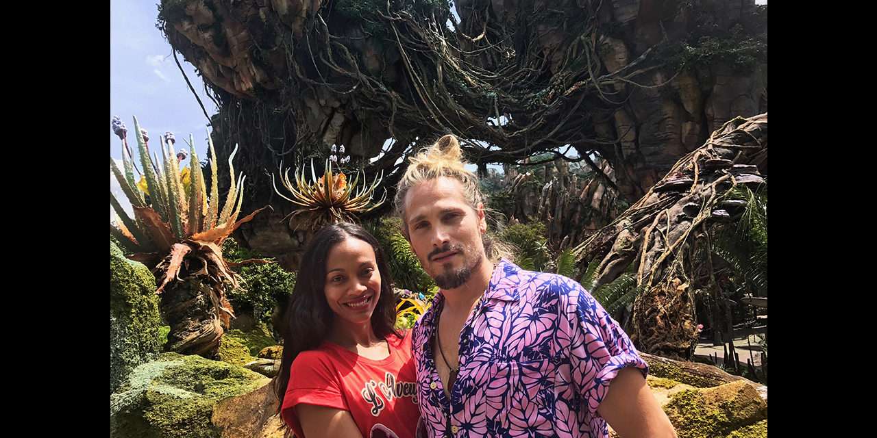 Actress Zoe Saldana Visits Pandora – The World of Avatar at Disney’s Animal Kingdom