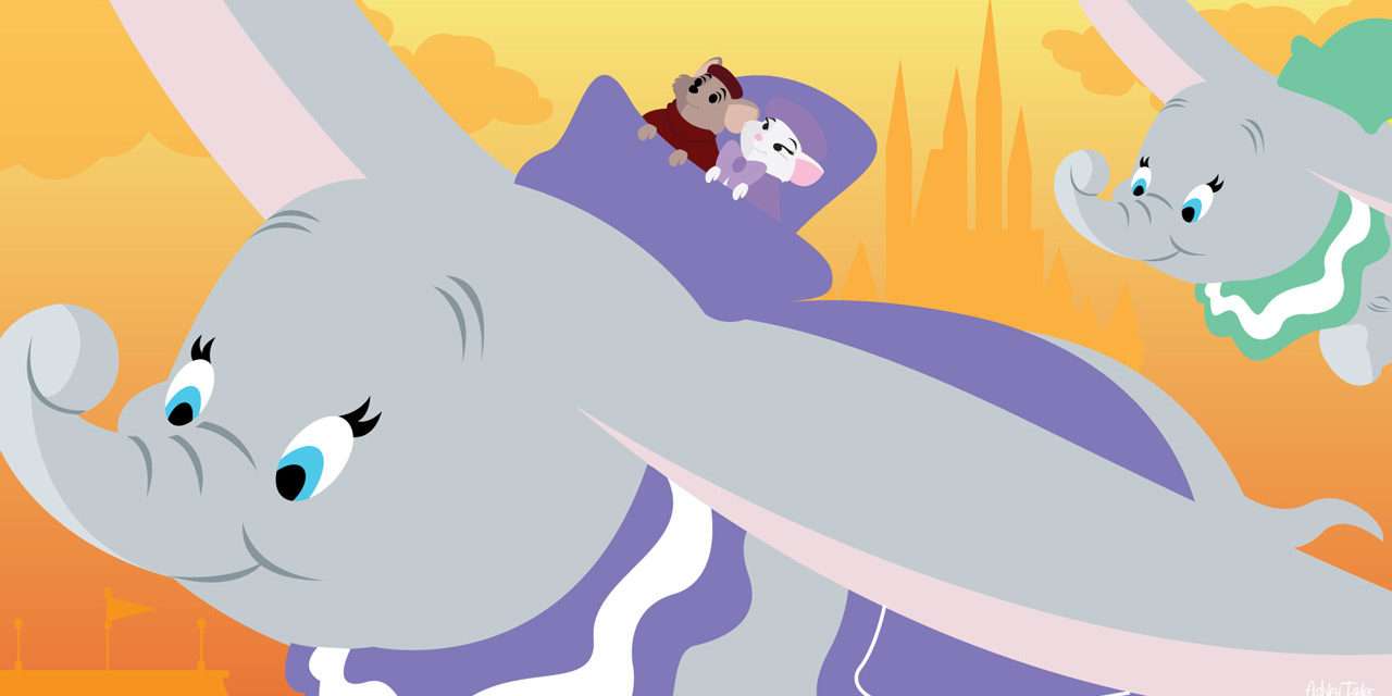 The Rescuers Take a Flight on Dumbo The Flying Elephant