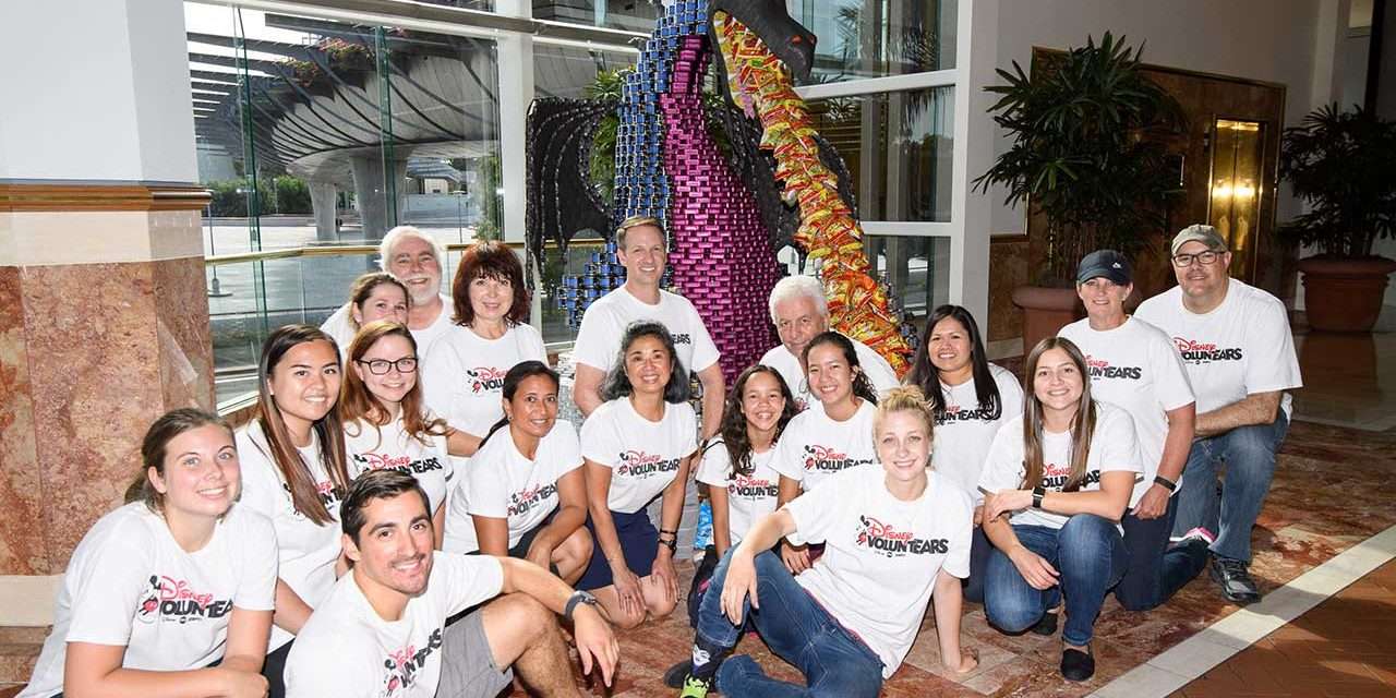 ‘Fantasmic!’ Dragon Comes to Life Overnight, Made Entirely of Canned and Packaged Food During CANstruction Orange County