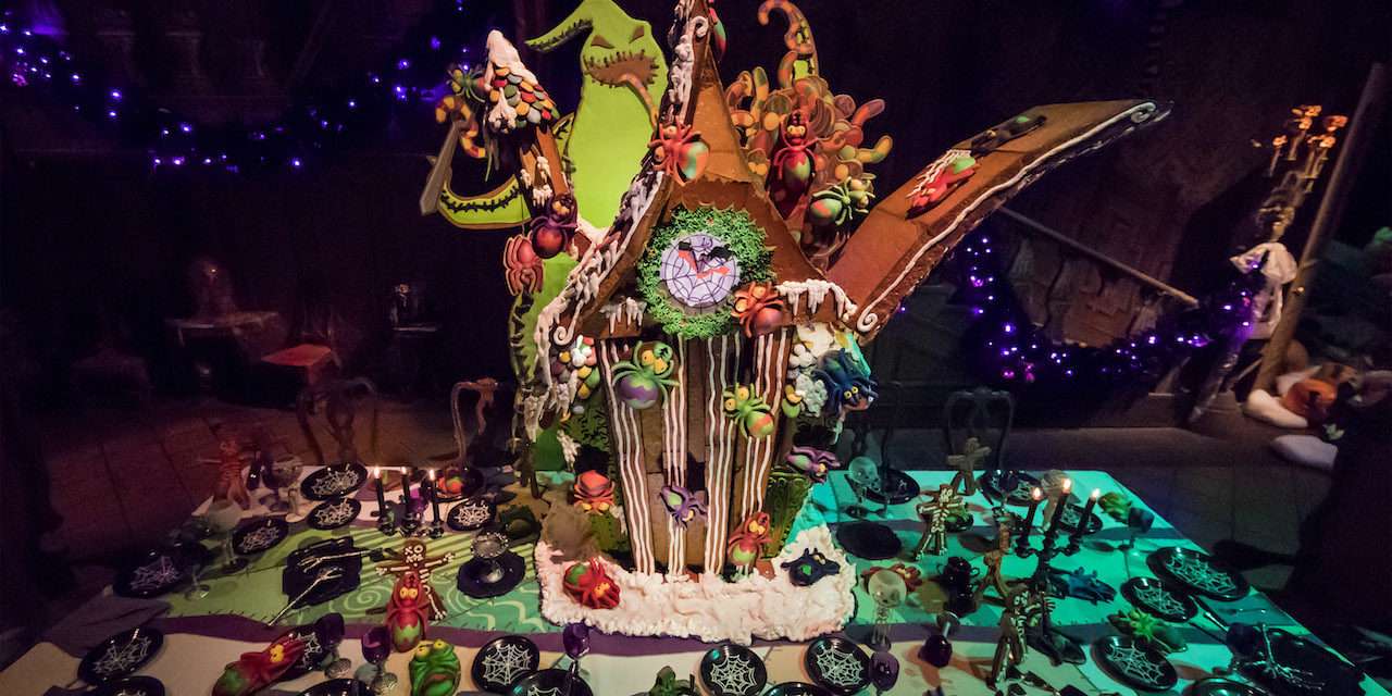 First Look: 2017 Haunted Mansion Holiday Gingerbread House at Disneyland Park