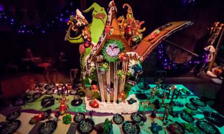 Time-Lapse Video Shows Haunted Mansion Holiday Gingerbread House Installation at Disneyland Park