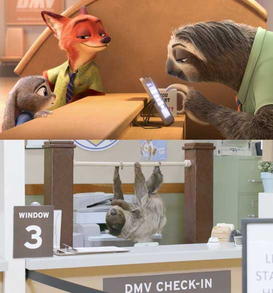 Disney Brings ‘Zootopia’ to Life with Real Sloths at DMV for Nat’l Sloth Day, 10/20