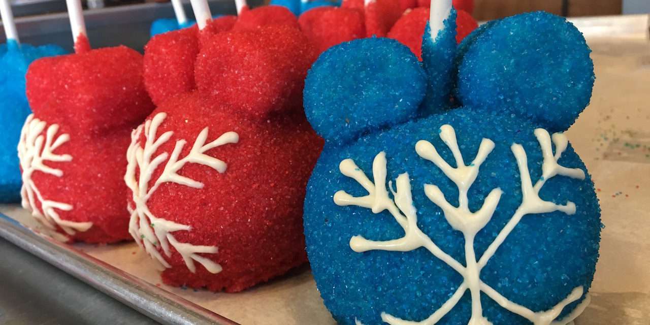 Make A ‘Mickey Snowflake Ornament’ Candy Apple
