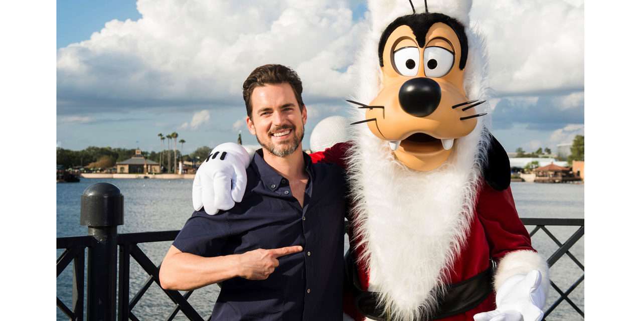 Actor Matt Bomer Shares Holiday Cheer at Epcot International Festival of the Holidays