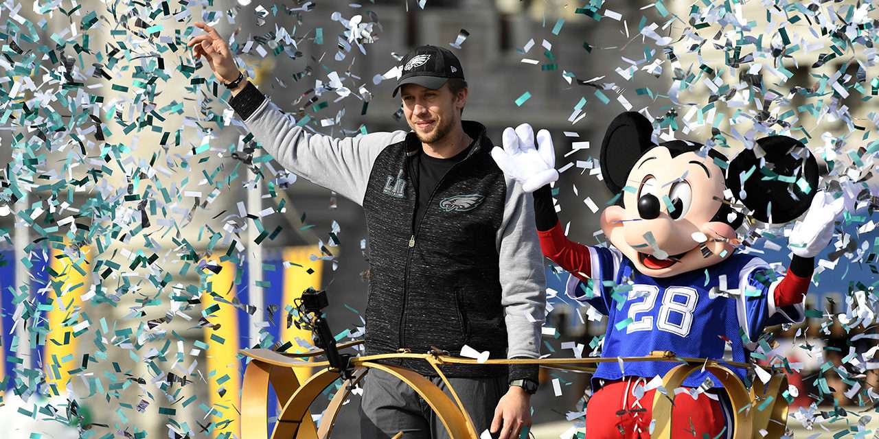 Philadelphia Eagles Star Quarterback Nick Foles Celebrates Super Bowl Title at Walt Disney World Resort