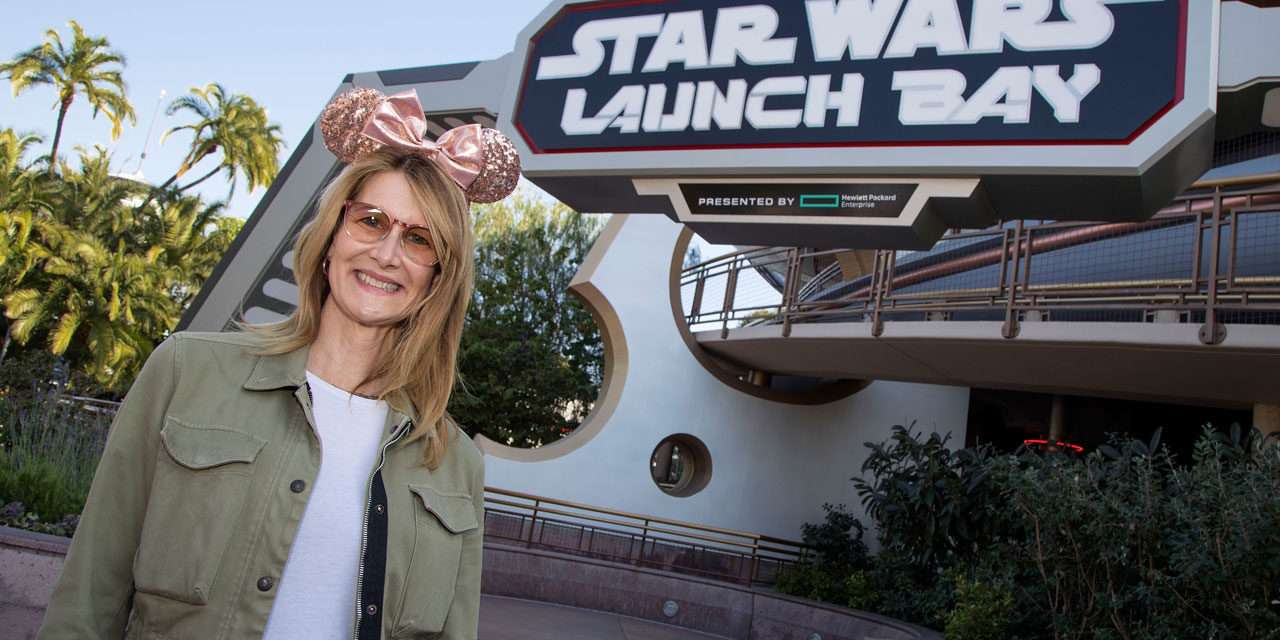 Actress Laura Dern Visits Star Wars Launch Bay at Disneyland Park